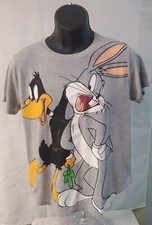 LOONEY TUNES vintage Style Cartoon Graphic T Shirt Youth XL 15-17 Bugs/ Daffy