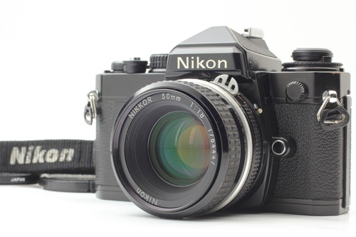 [Near MINT] Nikon FE Black 35mm SLR Film Camera Ai 50mm f/1.8 Lens From  JAPAN
