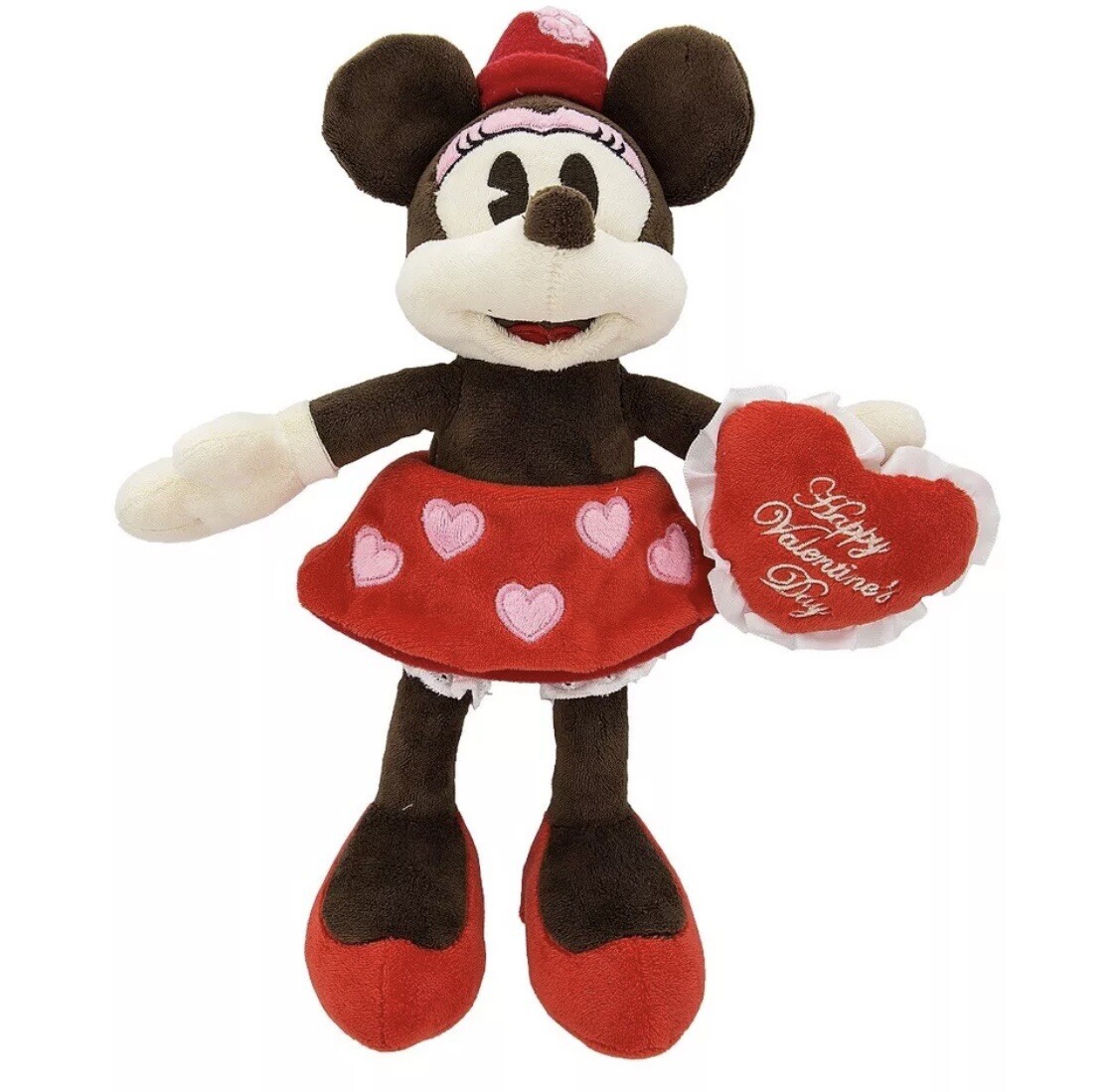 Disney Parks Minnie Mouse Be My Valentine's Day Plush New With Tags