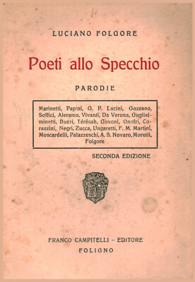 Poeti allo Specchio - Luciano Folgore (Franco Campitelli Editore) [1927]