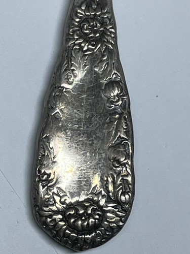 Durgin Chrysanthemum Pattern Sterling Silver Tomato Server, Solid Piece 1893 10” - Picture 9 of 9