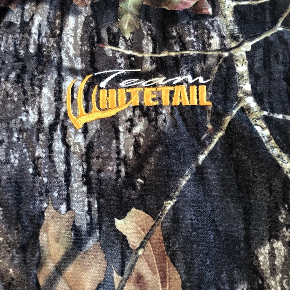Whitetail/ Mossy Oak Camo Pull Over/“scent Inhibitor”3 Button Size XL - Image 2 of 4