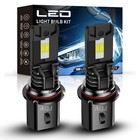 For TOYOTA PREVIA 1991-1993 2x 9004 HB1 LED Headlight High/Low Beam Bulbs 6500K