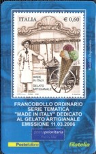 2006 italia repubblica tessere gelato artigianale MNH