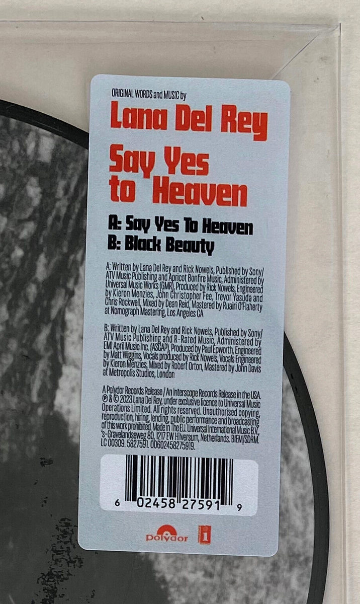ワールドワイド7” Lana Del Rey Say Yes To Heaven 5827591 Polydor /00080 Say Yes To Heaven - Lana Del Rey | Muzyka, mp3 Sklep EMPIK.COM