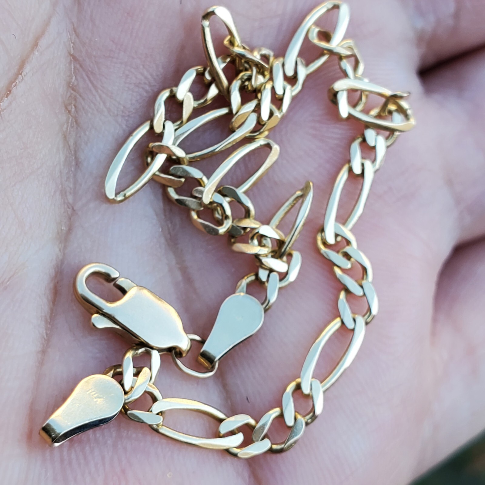 14K MICHAEL ANTHONY SOLID YELLOW GOLD FIGARO CHAI… - image 15