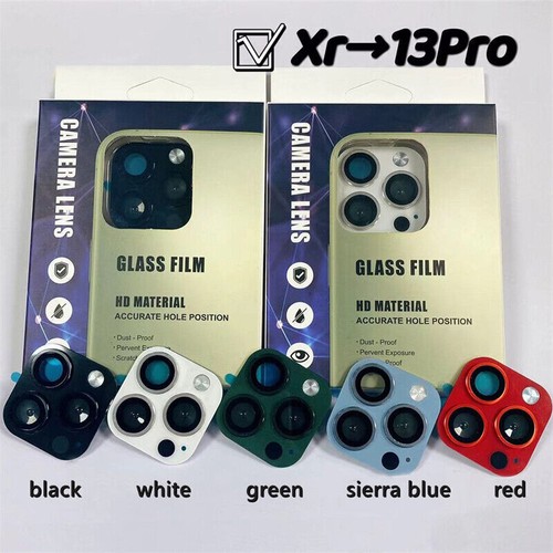 Metal Fake Mod Camera Lens Glass Film Fr iPhone XR Second Change to 13Pro 14Pro - Picture 11 of 21