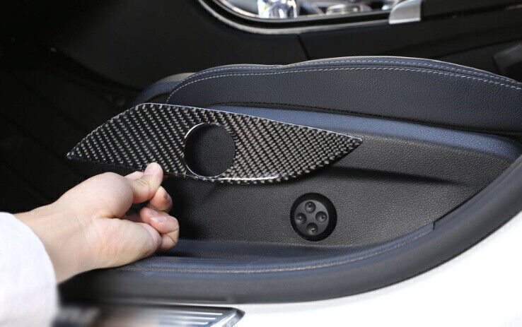 Seat Button Handle Panel Cover Trim For Mercedes-Benz GLC 2016-2021 Carbon Fiber