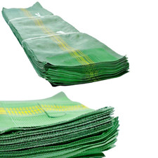 50 Sandsäcke Silosäcke 120x27cm Hochwasser Schutz Griff Sandsack Flutschutzsäcke