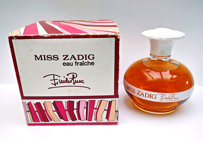 Emilio Pucci Miss Zadig perfum Eau Fraîche 480 cc. Splash Non Spray Vintage 1973