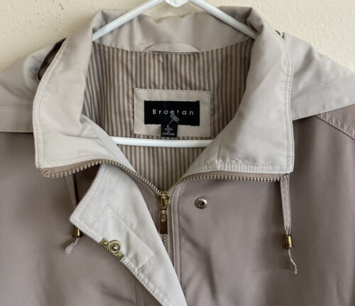 Braetan Women's tan/beige Lined Lightweight Hooded Long Sleeve Jacket Size L - Bild 2 von 6
