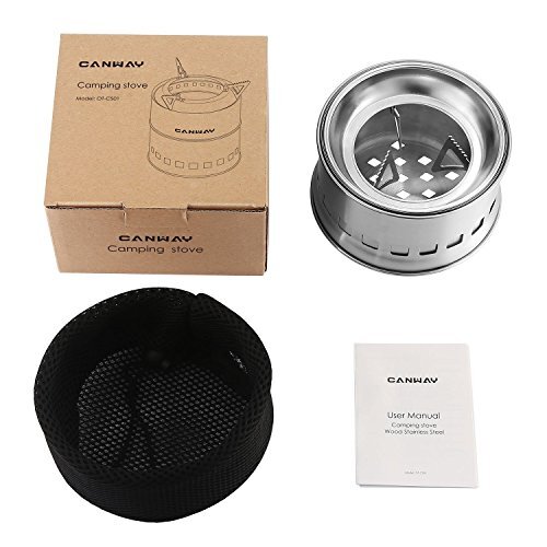 Canway Camping Stove, Wood Stove/Backpacking Stove,Portable Stainless Steel  W... | eBay