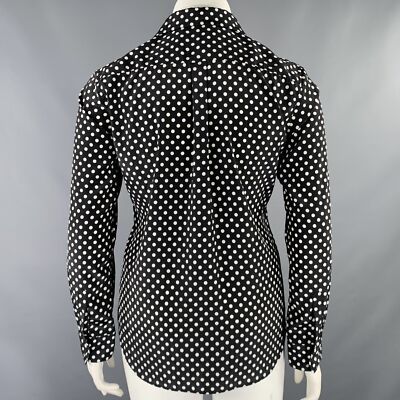 COMME des GARCONS Size L Black White Polyester Polka Dot Patch