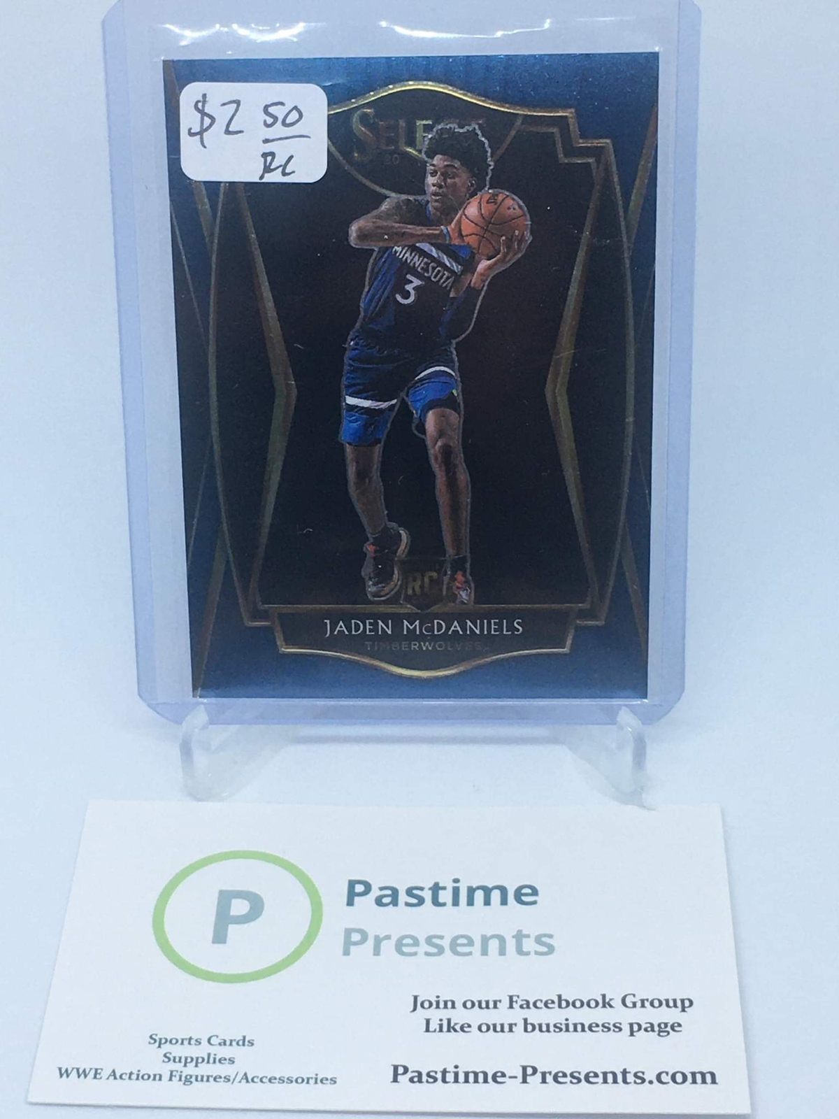 2020-21 Select #197 Jaden McDaniels Premier Level RC Minnesota Timberwolves