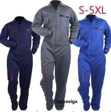 Work Overall Uniform Men Women Working Coveralls Welding Suit Car Repair