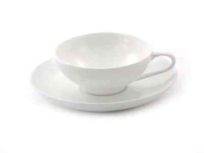 Cha Cult Fine Bone China Tasse mit Unterteller  ''Sophie'' 0,11l - reinweiss