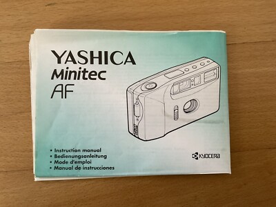 yashica minitec af Bedienungsanleitung Gebrauchsanleitung