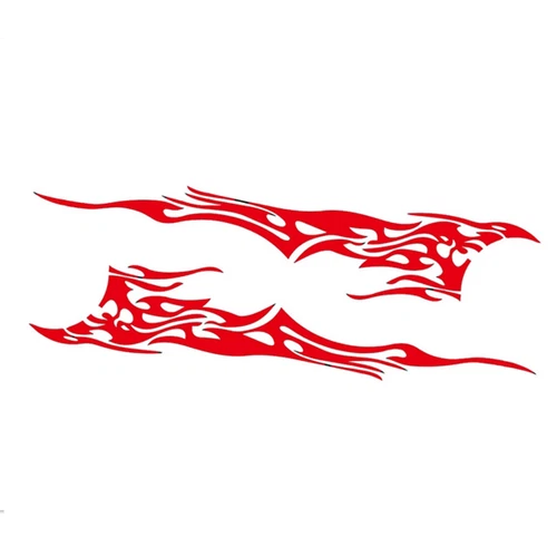 Red Flame Decal Set Large Graphic Body Vinyl Sticker For Car Truck Accessories - Bild 3 von 8