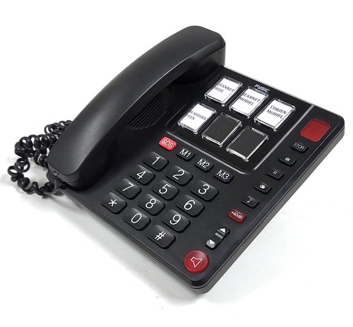 Fysic FX-3930 Telefon dla seniorów Duże przyciski Awaryjne tarcze prędkości BA269 - Zdjęcie 3 z 4