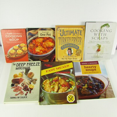 Cook Books Assorted Titles Bundle of 7 Paperback and Hardcover Books