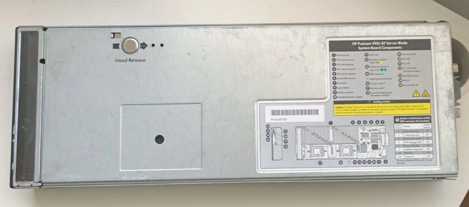 HP ProLiant BL490c Gen7 G7 Blade Server 2x Intel Xeon 6-Core X5650 72GB Ram - Image 2 of 3