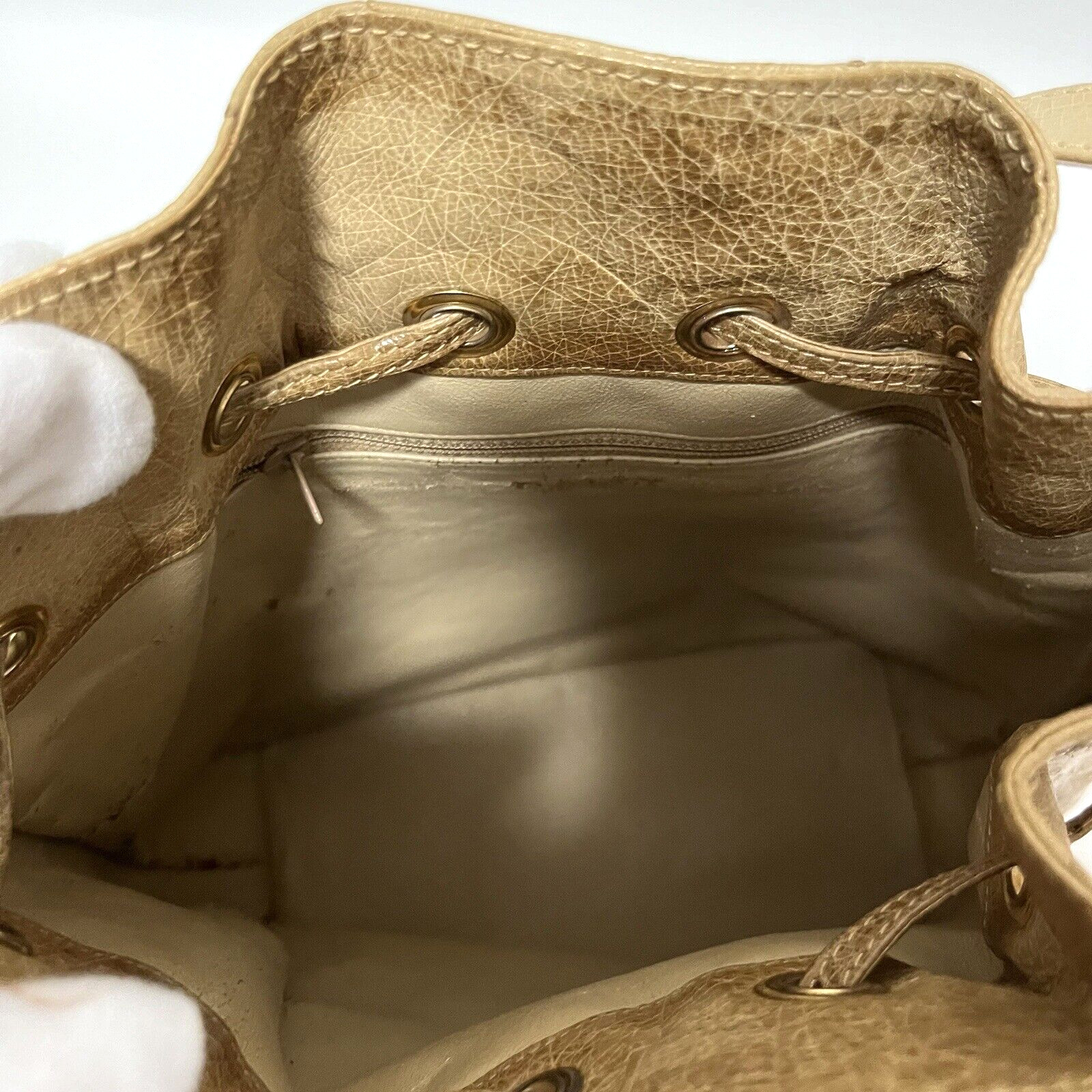 Authentic Bally drawstring bag leather  purse Fro… - image 10