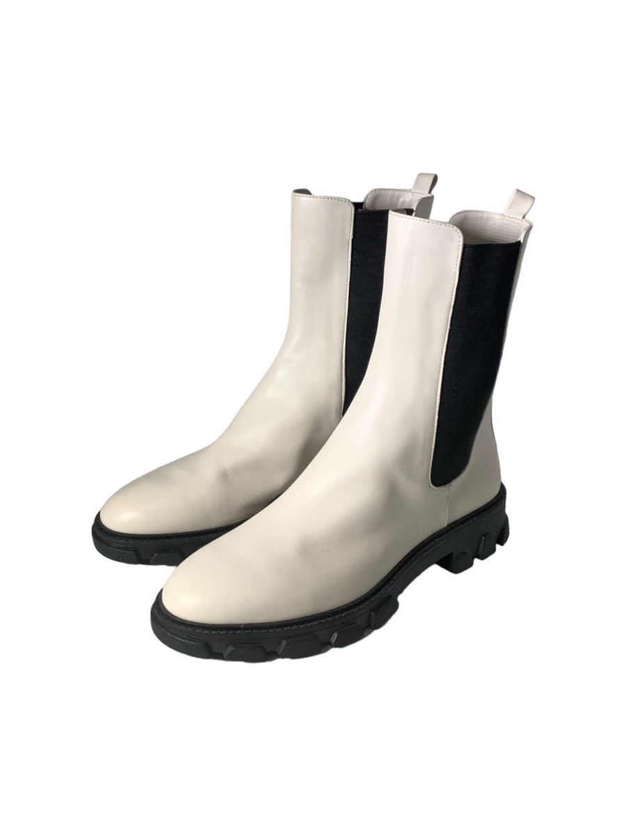 Michael Kors Leather Mid-Calf Chelsea Boots Womens Size 10