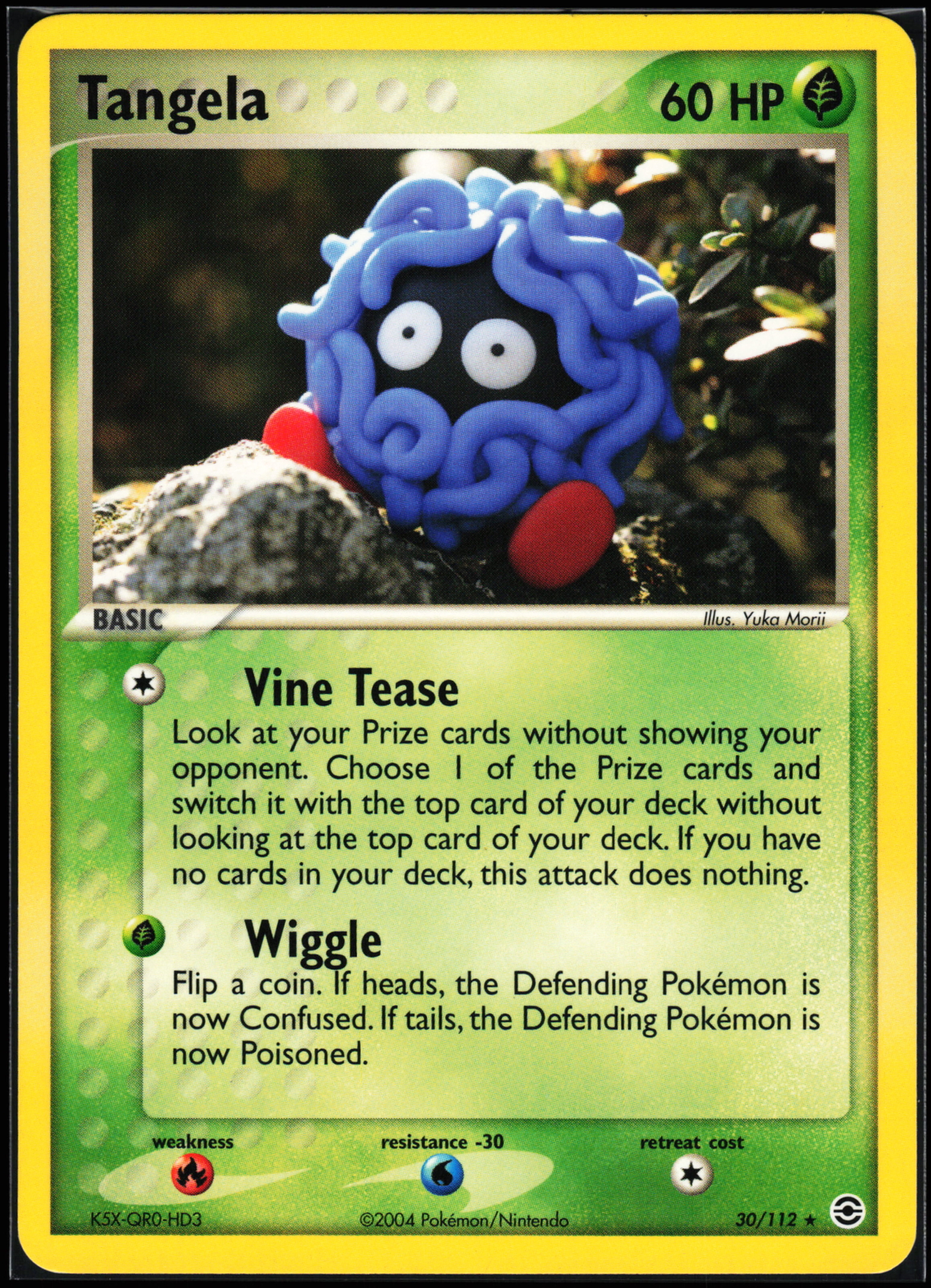 Pokemon Card - Tangela FireRed & LeafGreen 30/112 Rare