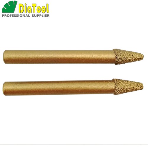 2pcs CNC Vacuum Brazed Diamond Cone type Grinding & Engraving Bits for marble - Picture 12 of 31