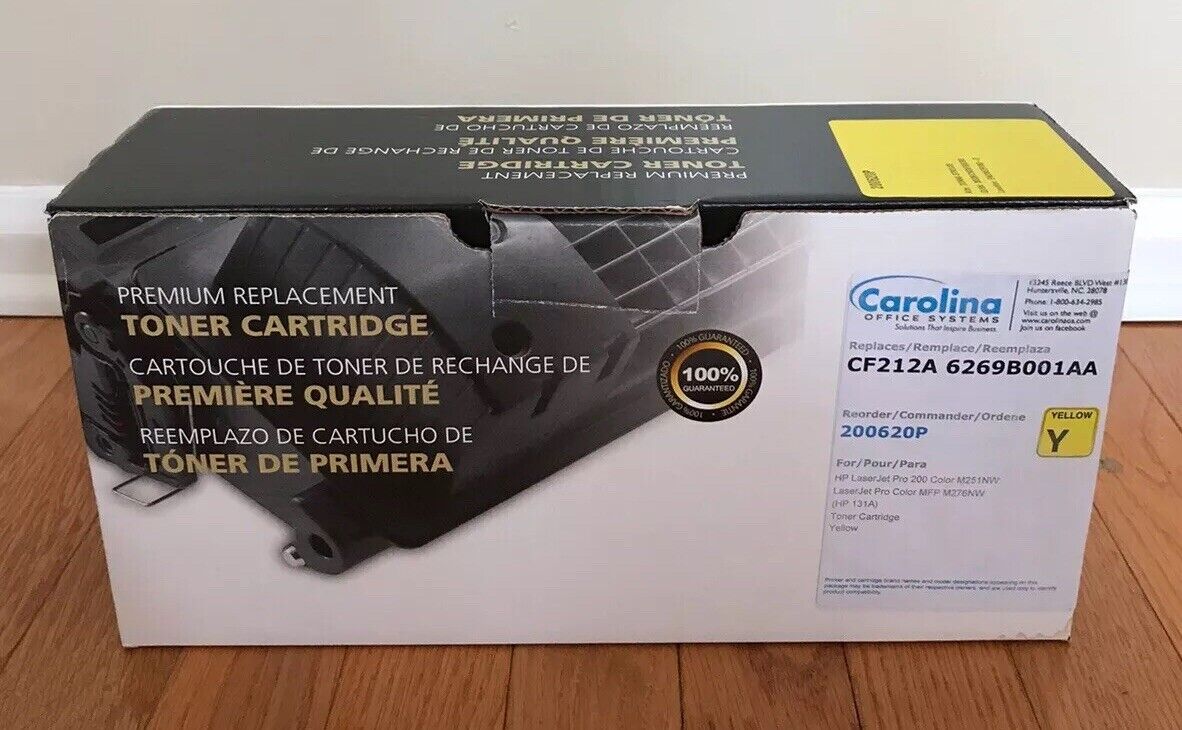 Replacement HP Yellow Toner Cartridge CF212A Carolina Office Systems
