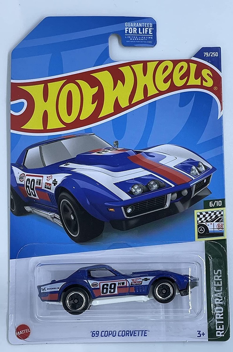 ホットウィール 69 COPO コルベット - チケットカー Hot Wheels 2022 - '69 Copo Corvette - Blue - Retro Racers 6/10 | eBay