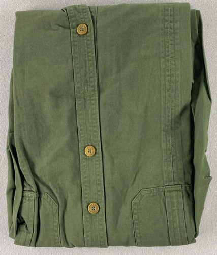 Men’s Coofandy Outdoor Button Up Size XL Forest Army Green Long Sleeve Shirt - Picture 9 of 21