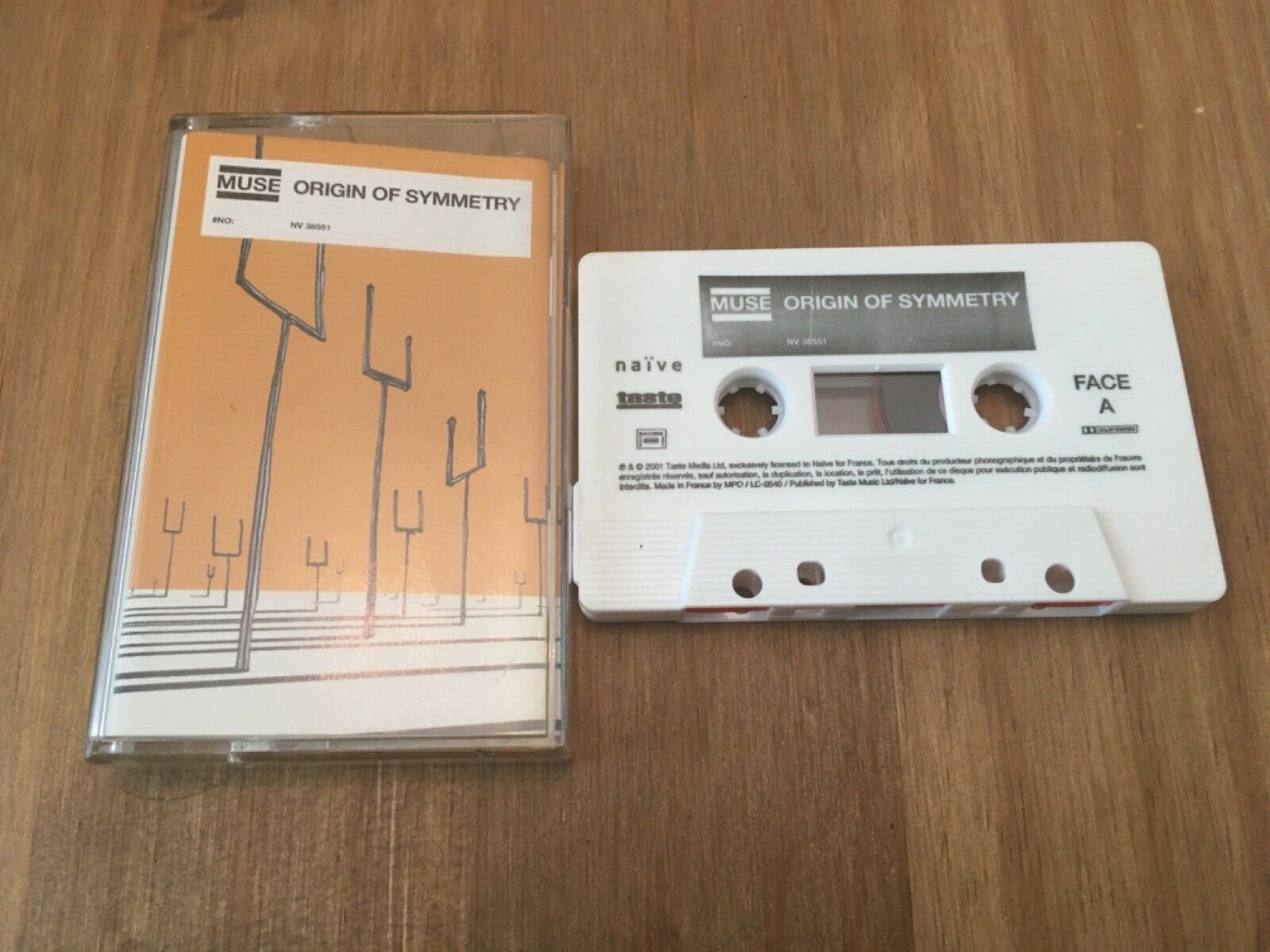 MUSE ORIGIN OF SYMMETRY CASSETTE FRANCE/FRENCH  *EXCELLENT CONDITION* VERY RARE!