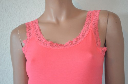Ann Taylor - Woman's Lace Trim Stretch Cotton Cami Tank Top $28 (T6) - Picture 17 of 18