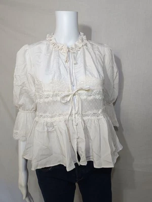 Top Free People Intimately "Forever Young Bed Jacket" - Photo 1/4