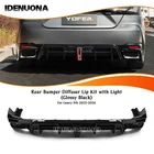 Rear Bumper Diffuser Lip Trim W/ Light Kit For Toyota Camry 9th 25-26 YOFER