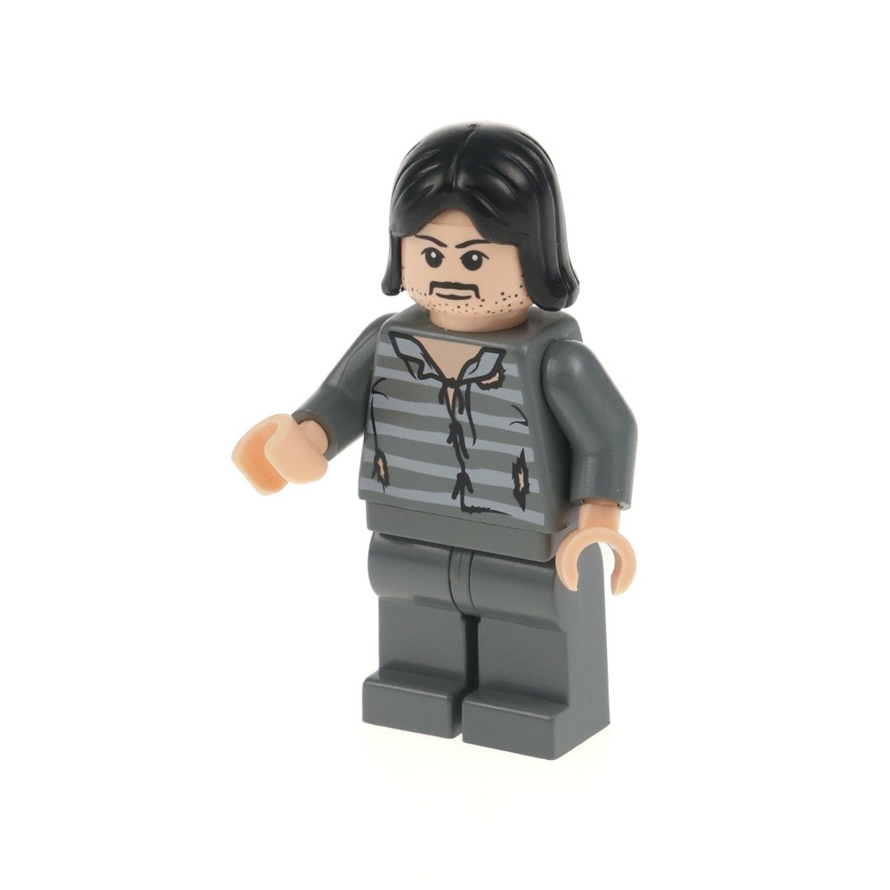 1x LEGO Minifigure Harry Potter Sirius Black Prisoner Clothing Hair 4756 hp045