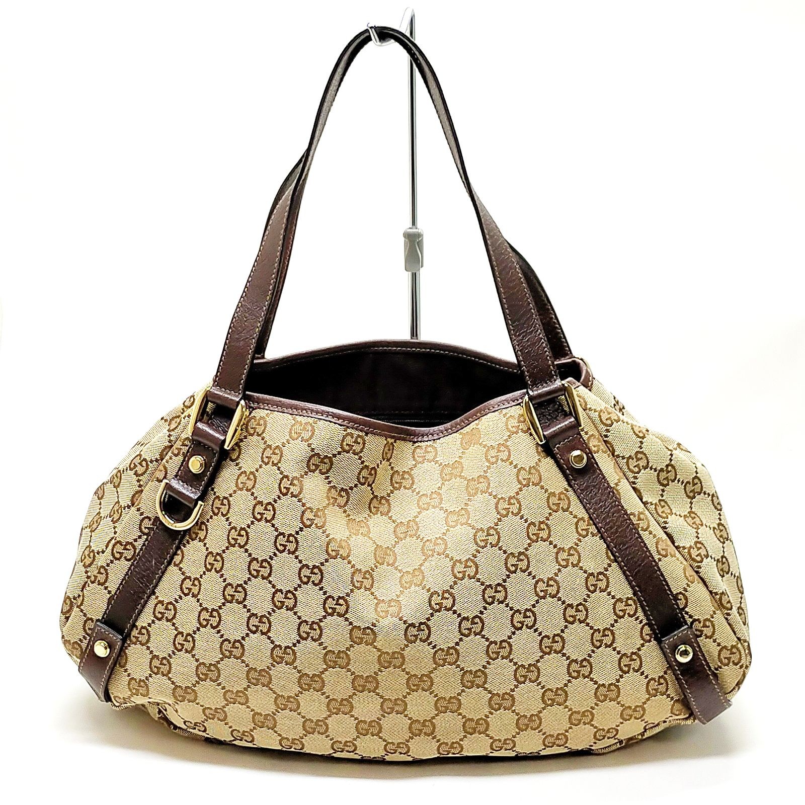 Gucci Brown Canvas Tote Bag Style 2263894