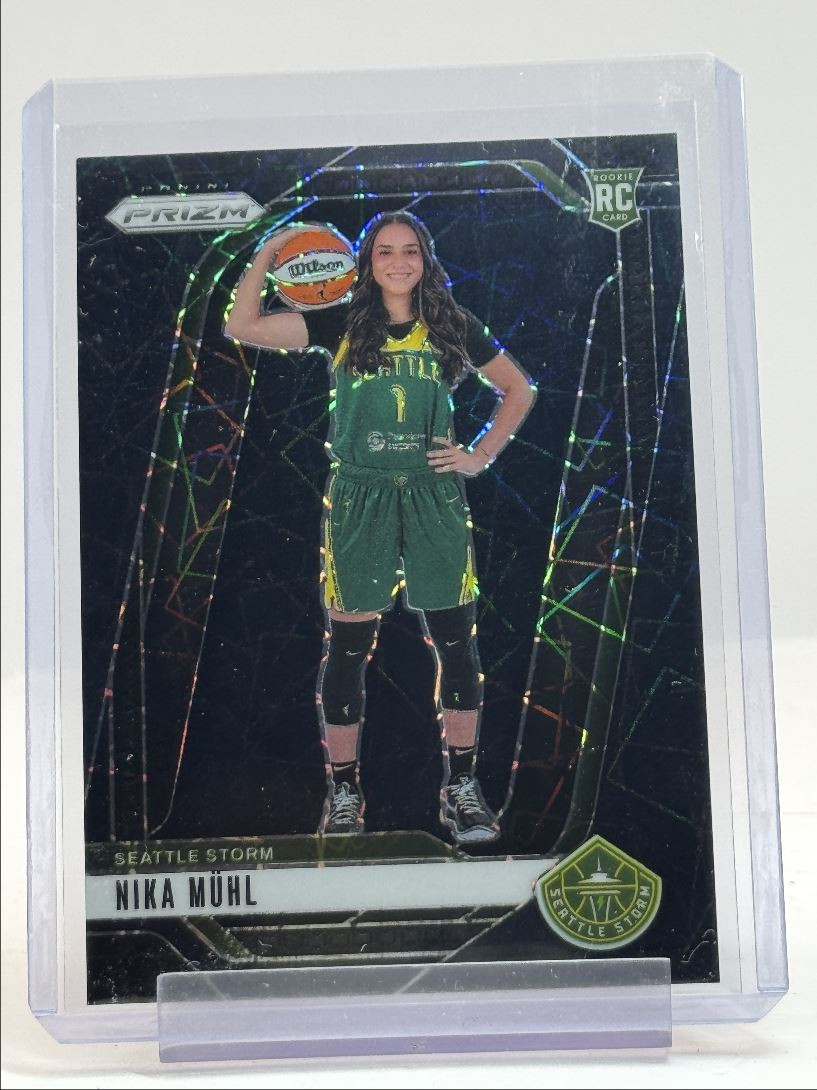 NIKA MUHL 2024-25 PANINI PRIZM WNBA ROOKIE BLACK VELOCITY STORM RC /39 Q2880