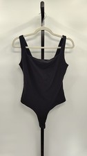 Quince Women Bodysuit Black Sleeved Top S