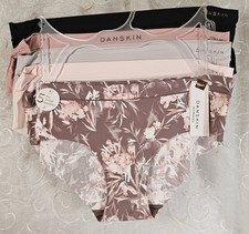 Danskin 5 No Show Panties S Laser Cut Floral, Solid, Black, Pink More SHIPS FREE