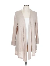 H By Halston Women Brown Cardigan L