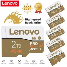 High Speed Lenovo Memory Card 1tb 2tb Micro Sd Card Class 10 Xc Tf Card Adapter