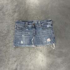 Rare Vintage Y2K Abercrombie And Fitch Denim Mini Skirt XS 6