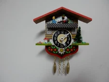 Engstler  129 K Cuckoo Clock  Black forest Hand painted, wood made in Germany