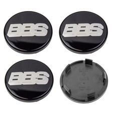 4x BBS Nabendeckel Felgendeckel 70,6mm silber/schwarz 0924494 10023603