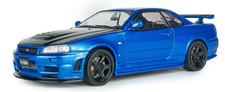 1998 Nissan Skyline GT-R (R34) Z Tune Bayside Blue 1/43 - S4318202 SOLID
