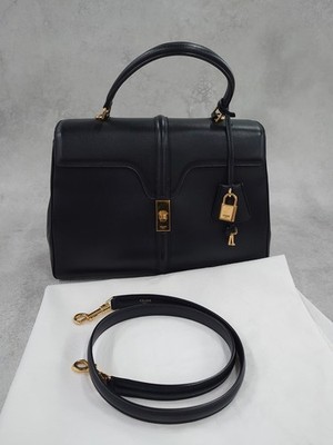 CELINE 16 Seize Medium black 2WAY bag AUTHENTIC