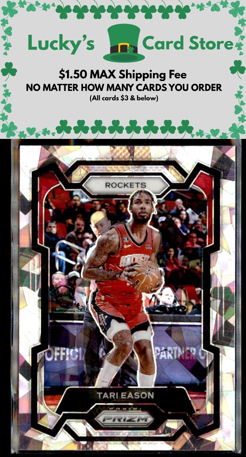 2023-24 Panini Prizm #28 Tari Eason Prizms Silver Ice