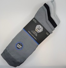 VINCE CAMUTO Men's Dress Socks 5 Pack Gray & Black "One Size" Super Soft